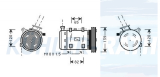 Kompressor passend fr Nissan