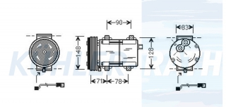 Kompressor passend fr Ford