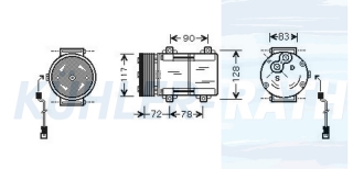 Kompressor passend fr Ford