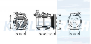 Kompressor passend fr Hyundai