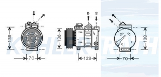 Kompressor passend fr Alfa/Fiat/Lancia