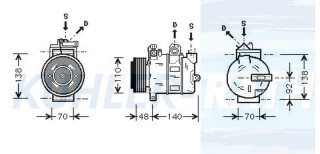 Kompressor passend fr Opel