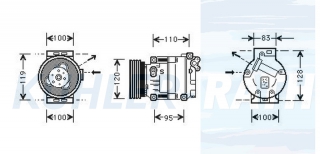 Kompressor passend fr Alfa/Fiat