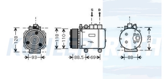 Kompressor passend fr Ford