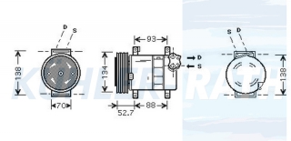 Kompressor passend fr Fiat/Alfa Romeo