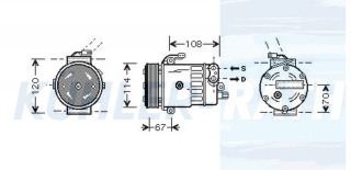 Kompressor passend fr Opel