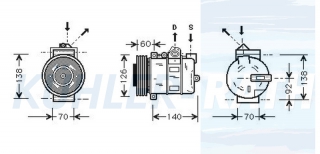 Kompressor passend fr Rover