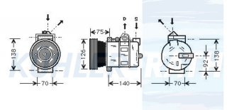 Kompressor passend fr Rover