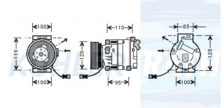 Kompressor passend fr Alfa Romeo/Fiat