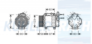 Kompressor passend fr Ford/Mazda/Volvo