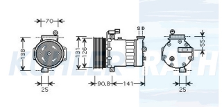 Kompressor passend fr Rover/MG