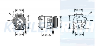 Kompressor passend fr Fiat