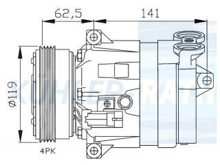 Kompressor passend fr Fiat/Lancia