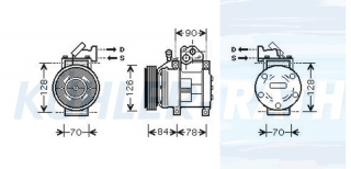 Kompressor passend fr Kia