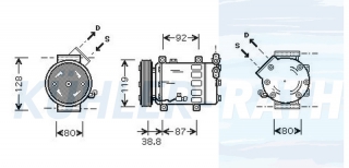 Kompressor passend fr Citroen