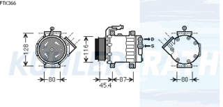 Kompressor passend fr Fiat/Iveco