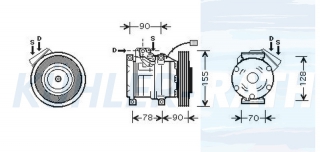 Kompressor passend fr Honda