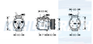 Kompressor passend fr Honda