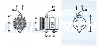 Kompressor passend fr Hyundai