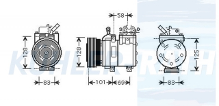 Kompressor passend fr Hyundai