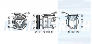 Kompressor passend fr Mazda