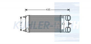 Ladeluftkhler passend fr Citron/Peugeot