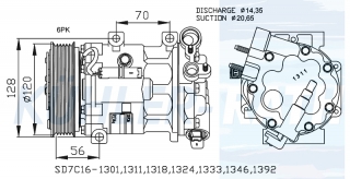 Kompressor passend fr Citron/Peugeot