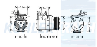 Kompressor passend fr Hyundai