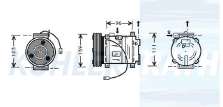 Kompressor passend fr Mazda