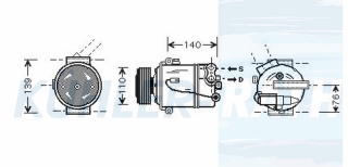 Kompressor passend fr Opel