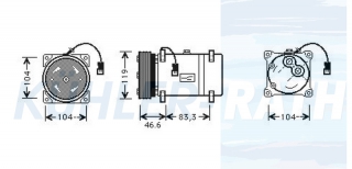 Kompressor passend fr Citroen