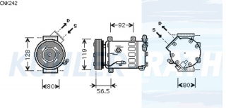 Kompressor passend fr Citron/Peugeot