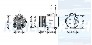 Kompressor passend fr Ford