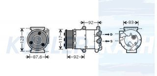 Kompressor passend fr Ford