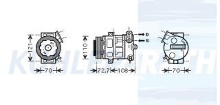 Kompressor passend fr Opel