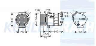 Kompressor passend fr Alfa