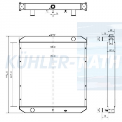 Wasserkhler passend fr Komatsu