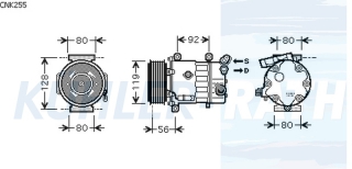 Kompressor passend fr Citron/Peugeot