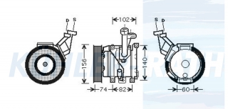 Kompressor passend fr Toyota