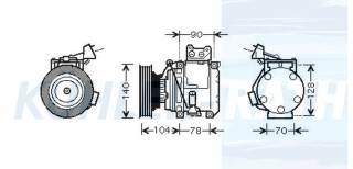 Kompressor passend fr Toyota