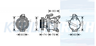 Kompressor passend fr Toyota