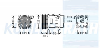 Kompressor passend fr VW