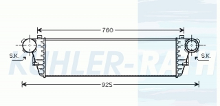 Ladeluftkhler passend fr Mercedes-Benz