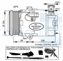 Kompressor passend fr Opel