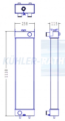Wasserkhler passend fr Komatsu