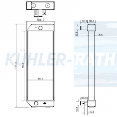 Wasserkhler passend fr Caterpillar