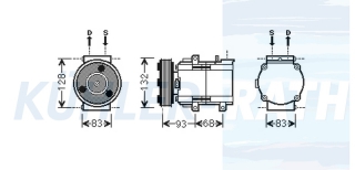 Kompressor passend fr Ford