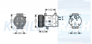 Kompressor passend fr Renault/Nissan/Opel