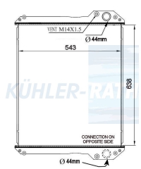 Wasserkhler passend fr JCB/Case IH