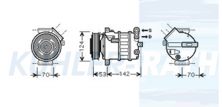 Kompressor passend fr Saab